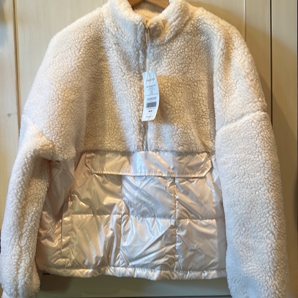 NWT FABLETICS Nelly mixed media half zipped pullover sterpa - Picture 13 of 13